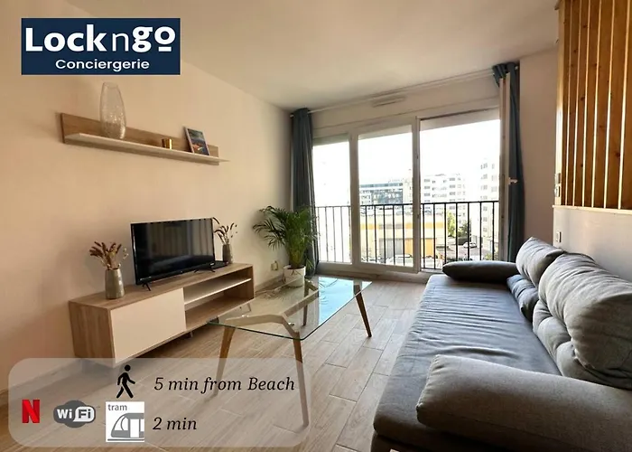 Superbe Appartement Neuf - 5Min Beach Walk
